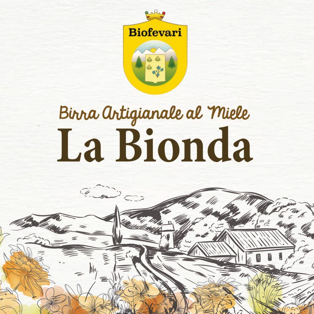 Etichetta birra bionda artigianale Biofevari